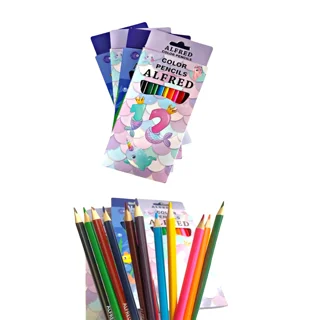 مداد رنگی 12 عددی ALFRED