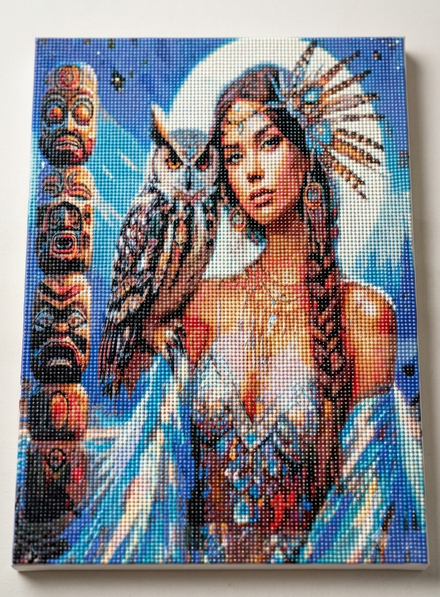 نقاشی الماسی بزرگ سال سایز 40*30
