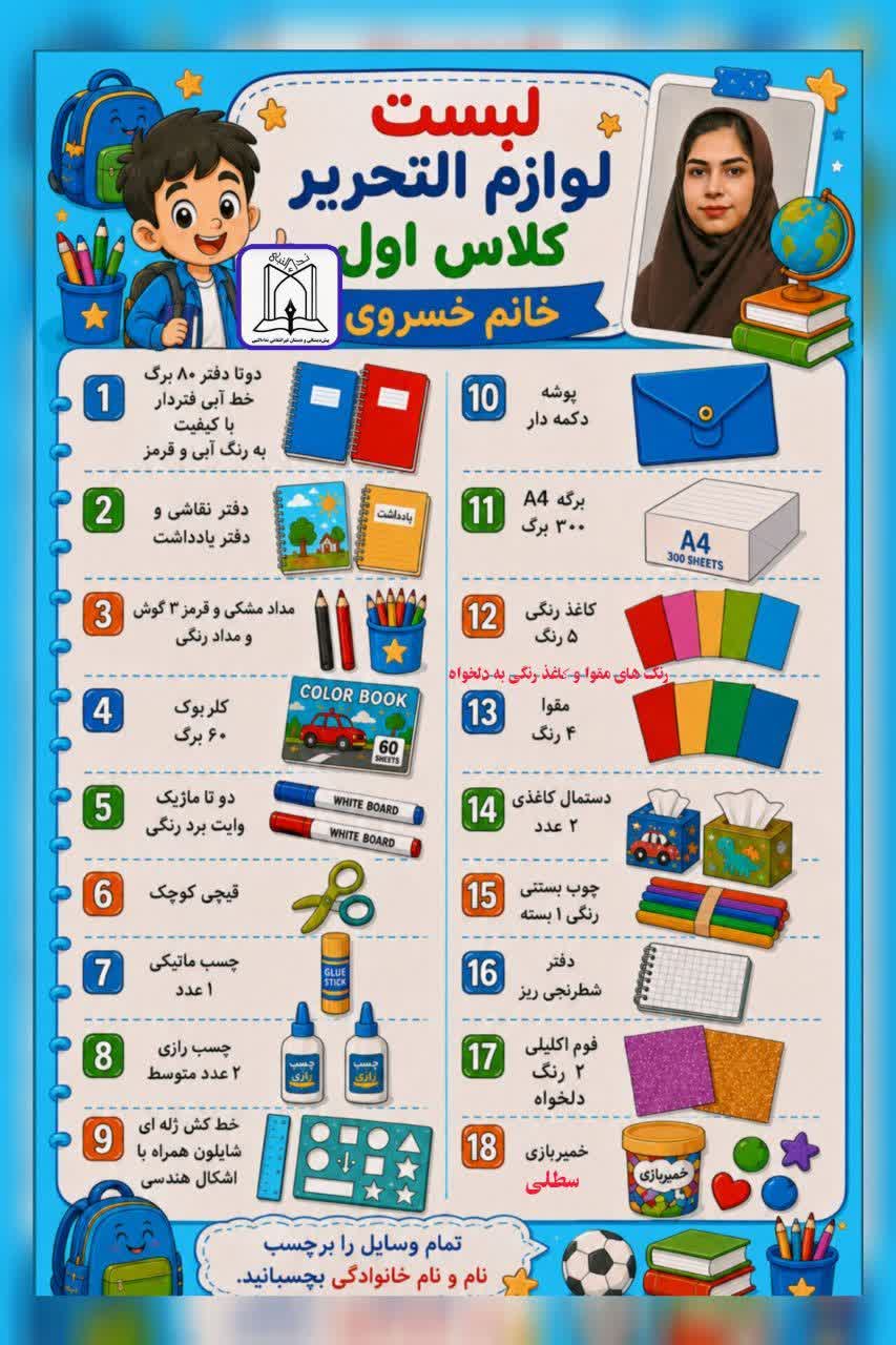مدرسه نداالنبی پسرانه پایه اول