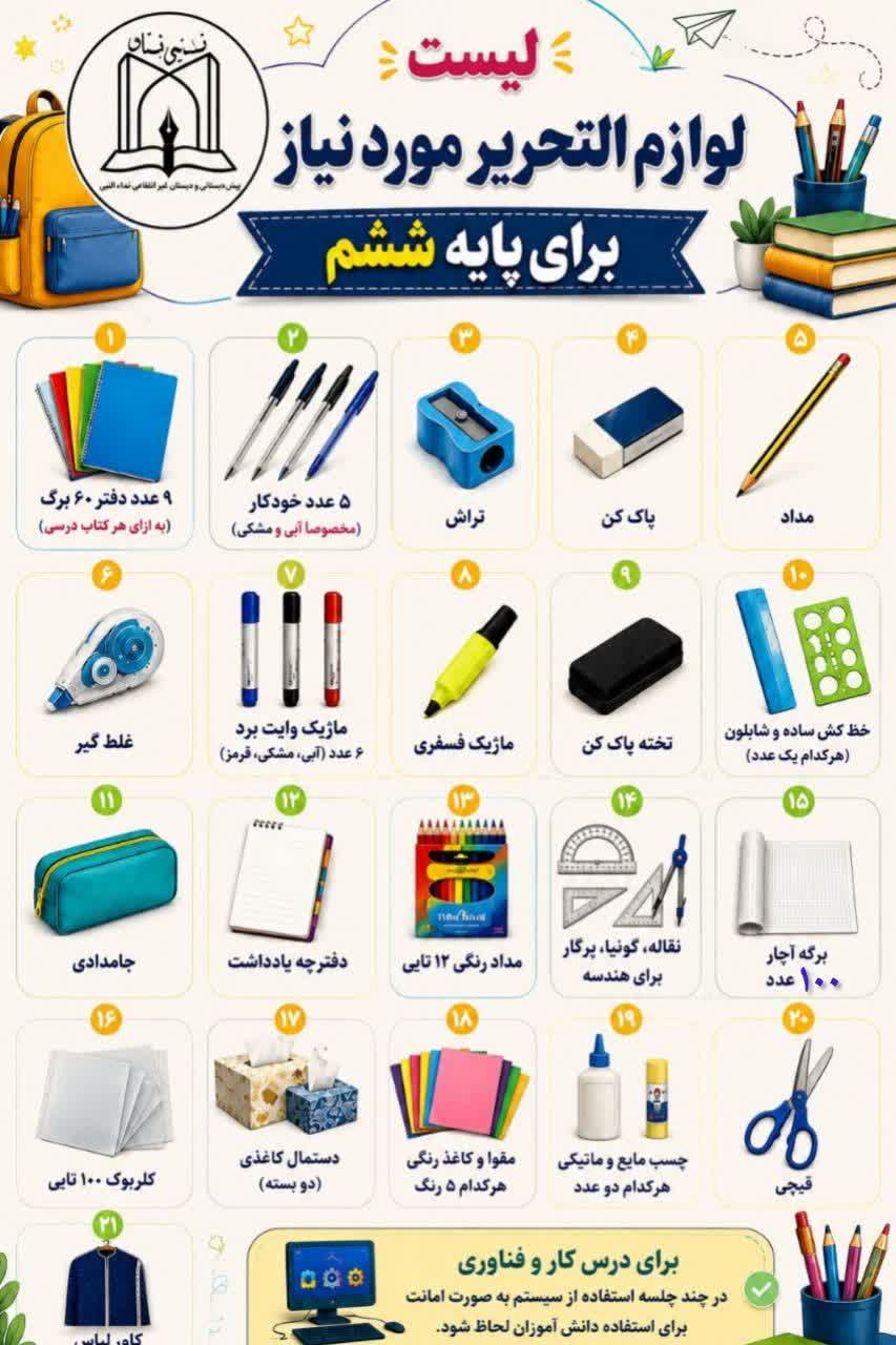 مدرسه نداالنبی پسرانه پایه دوم